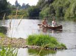 canoeing at family camp 2004